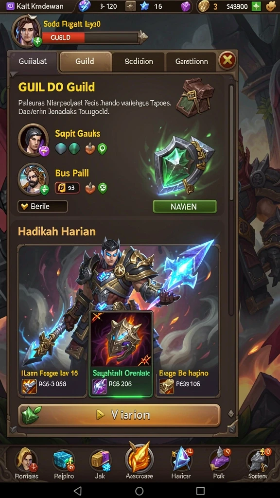 55rp - Fitur multiplayer untuk berinteraksi dengan pemain lain.
