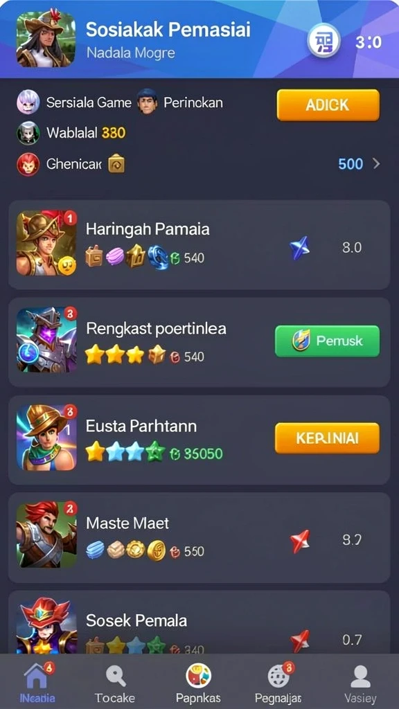 77lucks - Screenshot menunjukkan mode permainan multiplayer yang seru.