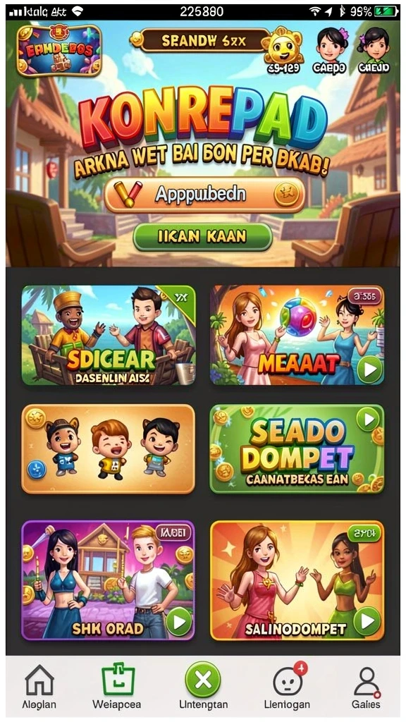goldraja - Tampilan antarmuka yang ramah pengguna.
