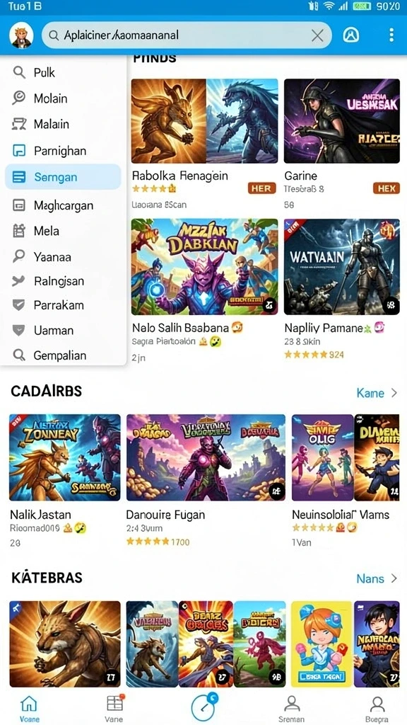 indaaa - Karakter-karakter unik dengan desain yang menarik.