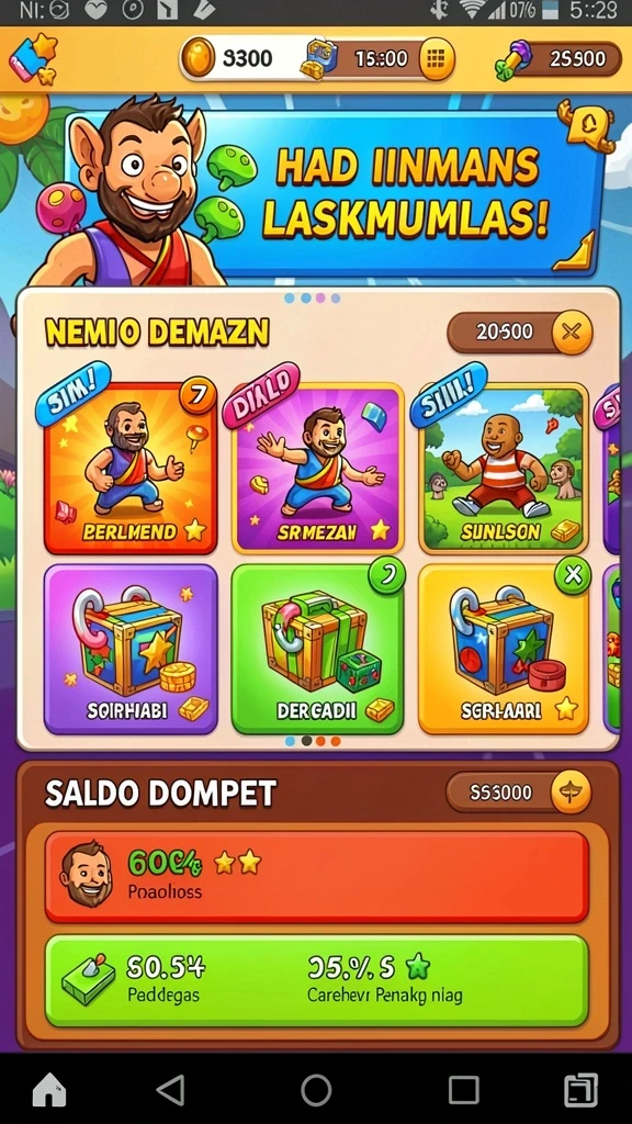 luckyrp - Koleksi item dan hadiah menarik dalam permainan.