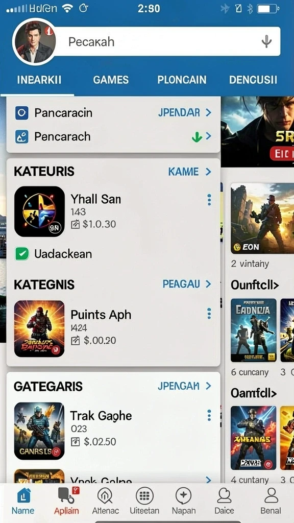playwin - Tampilan antarmuka pengguna yang menarik dan mudah dipahami.